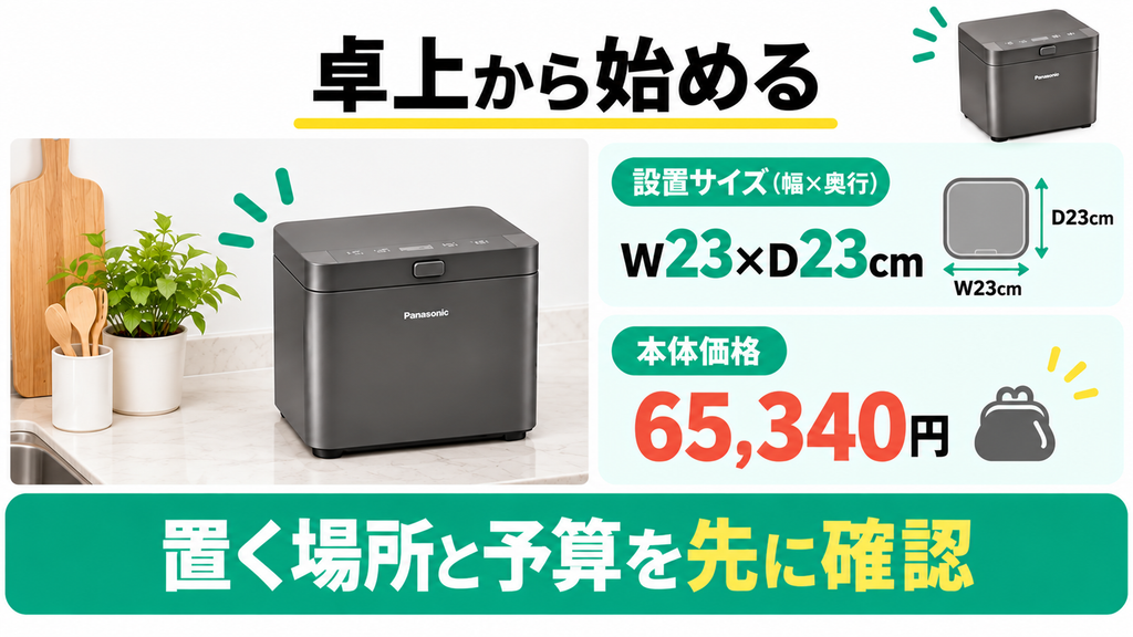 初期費用を安く抑えて卓上に導入したい人