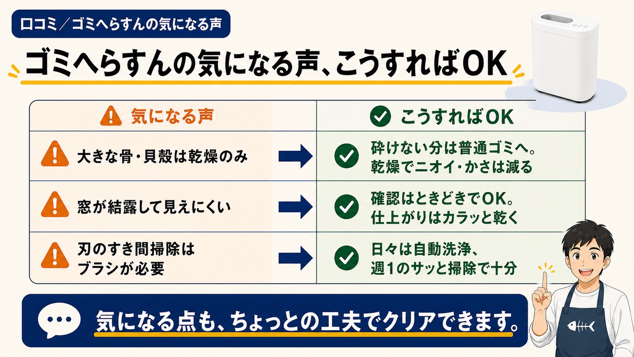 ゴミへらすんの気になる声と解決策