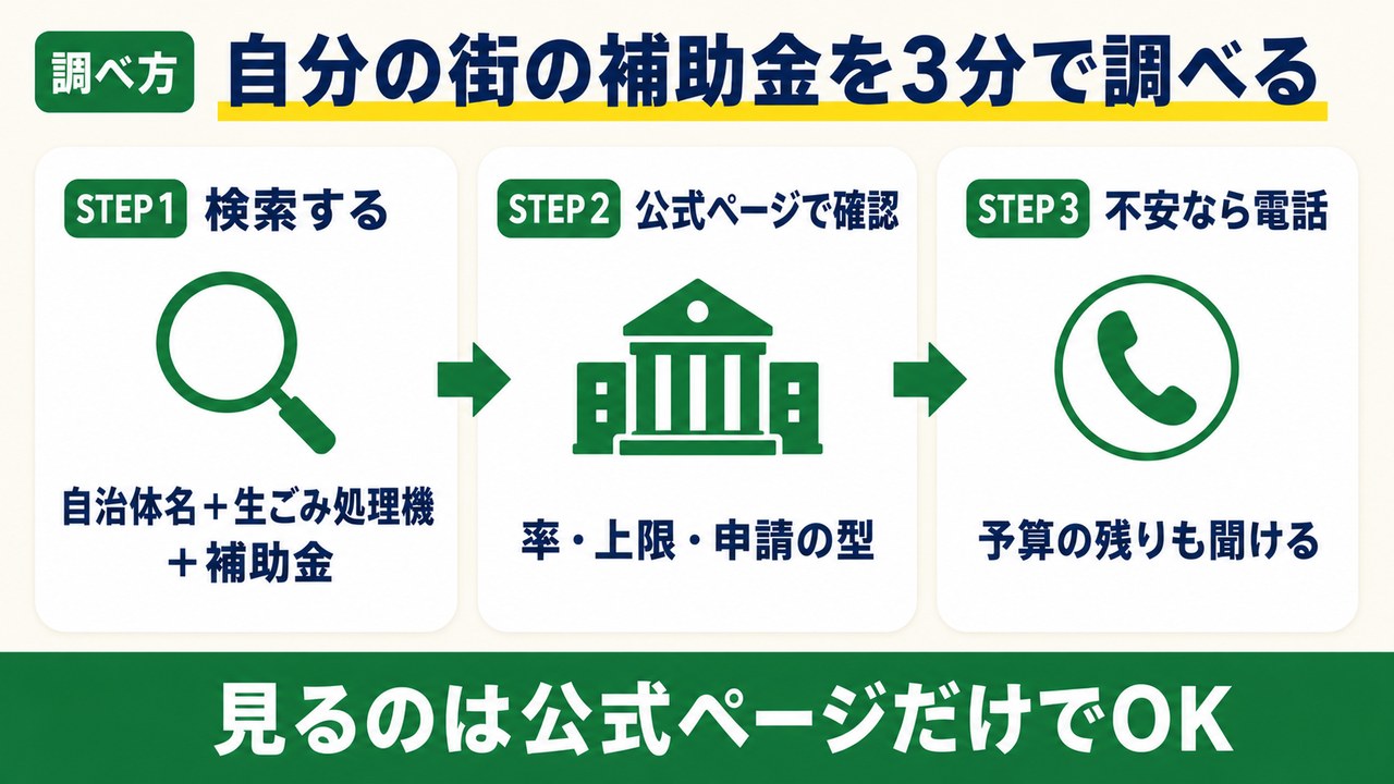 自分の街の補助金を3分で調べる方法