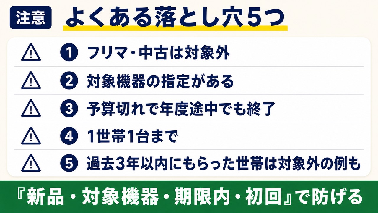 補助金でよくある落とし穴5つ