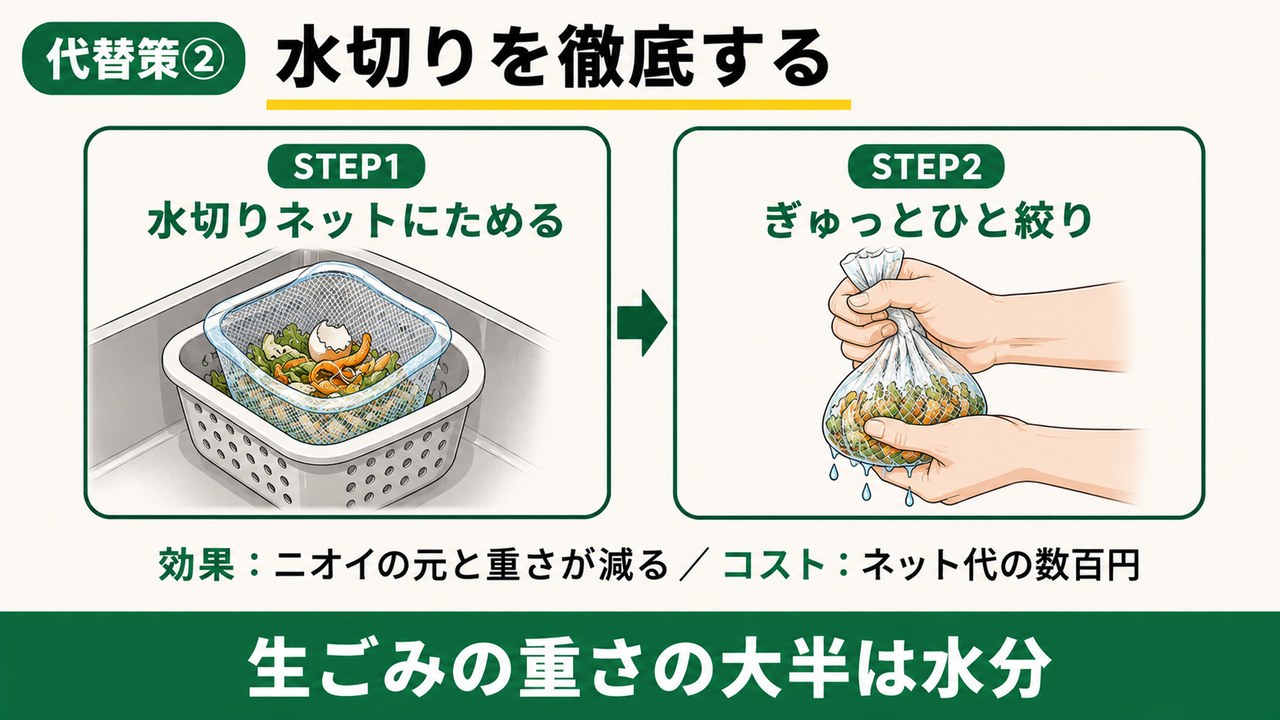 生ごみの水切りを徹底する方法