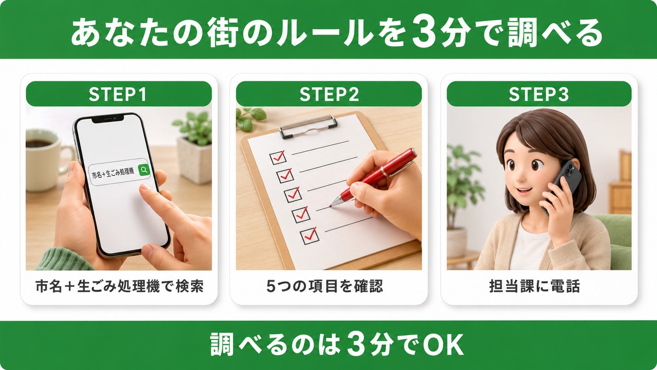 あなたの街のルールを3分で調べる3ステップ