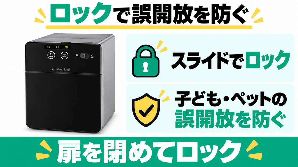 子どもが誤って扉を開けるのを防ぎたい人