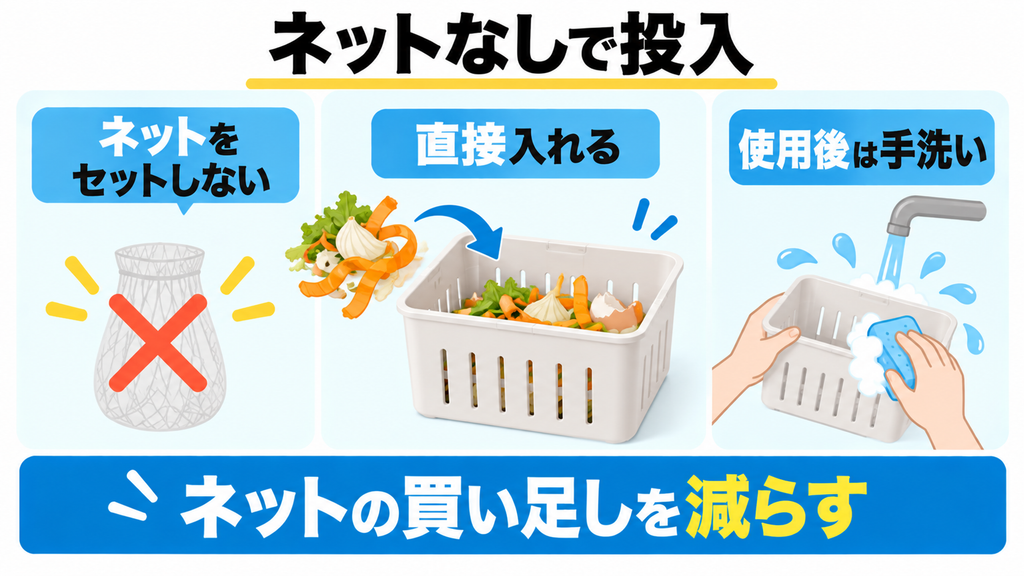 水切りネットの手間をなくしたい人