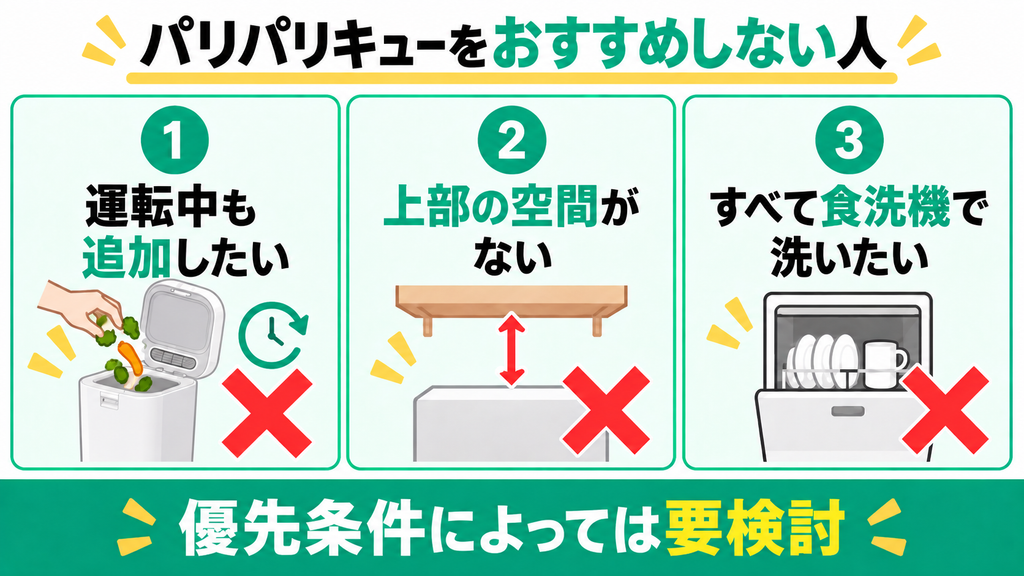 パリパリキューPPC-15をおすすめしない人