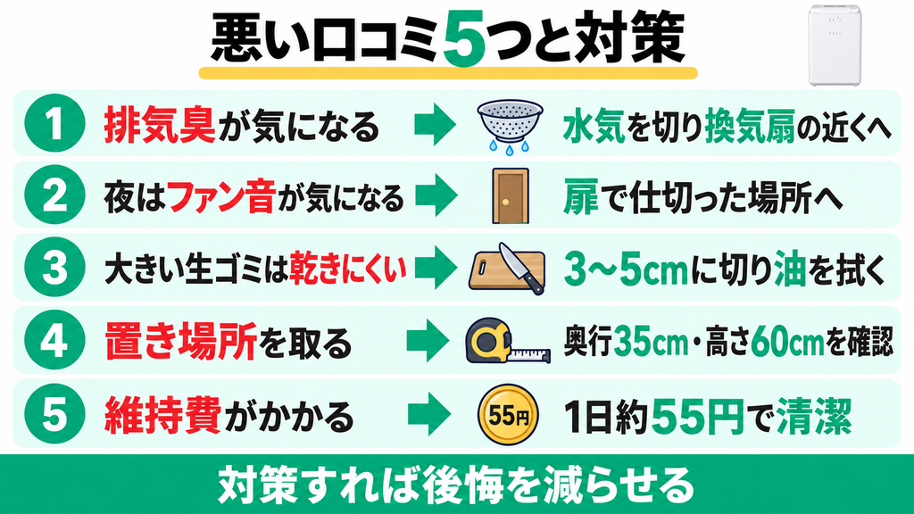 山善YGDA-3050の悪い口コミ5つと対策