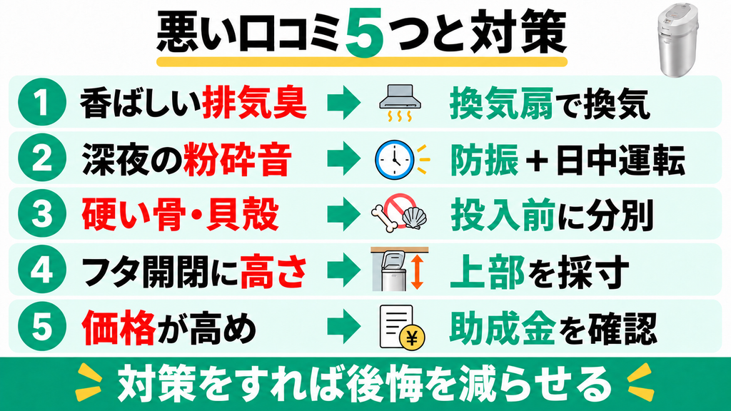パナソニック MS-N53XDの悪い口コミと対策
