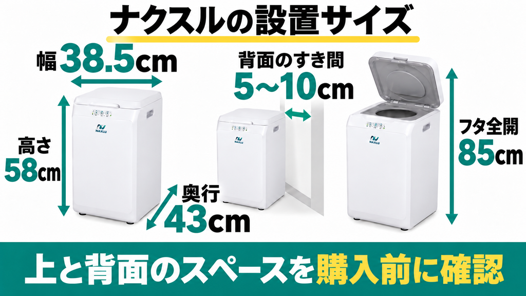 本体が大きくキッチンで圧迫感がある