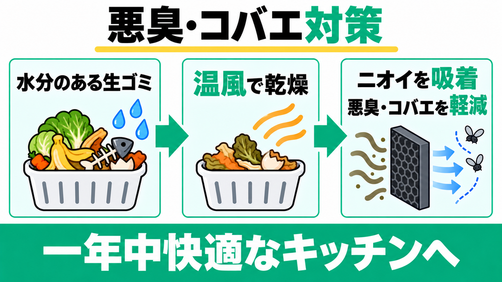 GYUTTOの強力脱臭で悪臭と虫から解放される