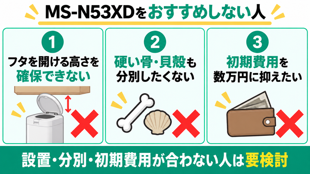 パナソニック生ごみ処理機をおすすめしない人