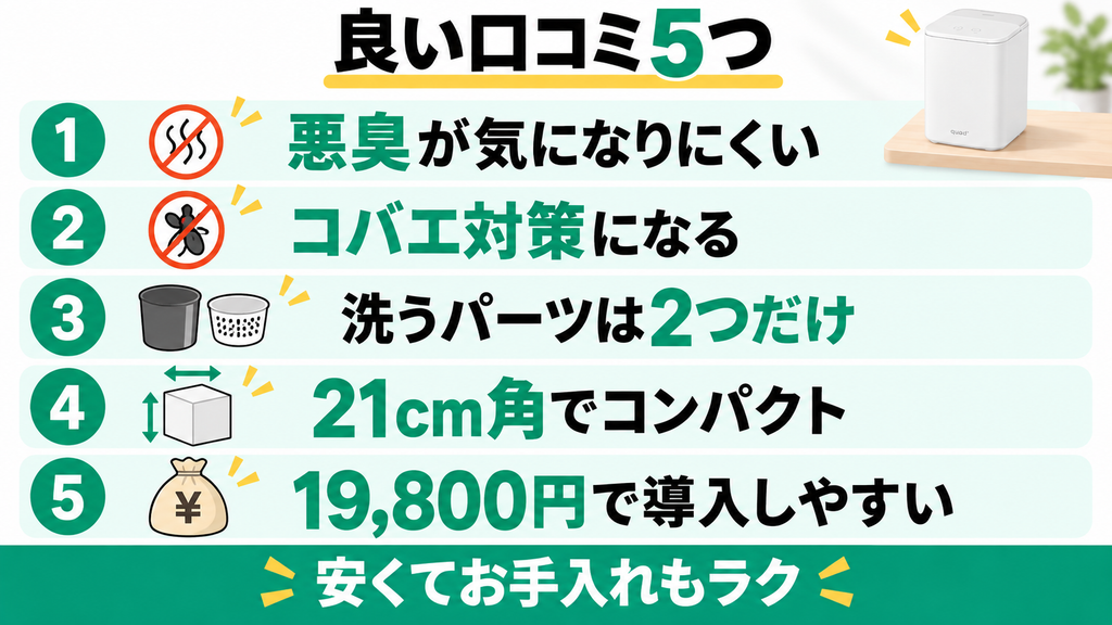 GYUTTO miniの良い口コミ5つ