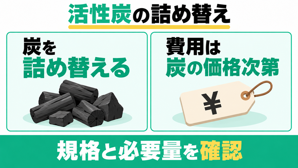 LOWYAは活性炭を詰め替えて使える