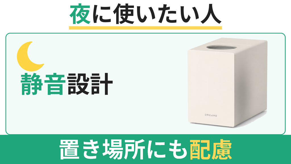 夜間にボタンを押して静かに生ゴミを処理したい音に敏感な人