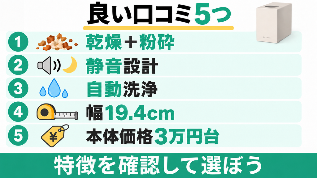 Dreame SF25の良い口コミ5つ