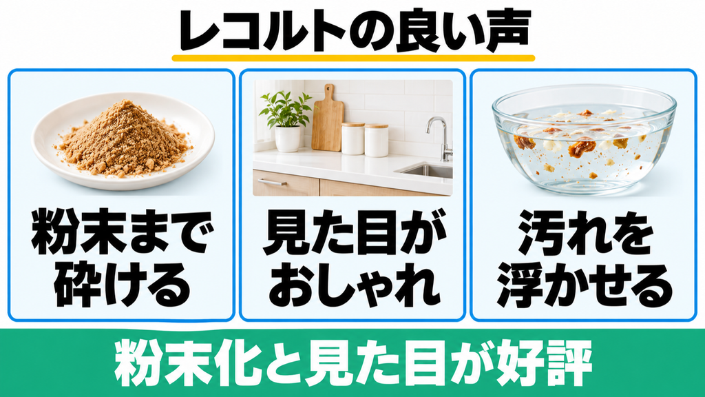 RDP-2の粉末化・見た目・クリーンモードへの良い口コミ